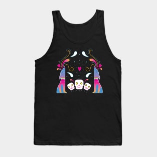 Mexican xolos and candy skulls Tank Top